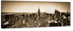 nowy jork, new york, empire state building, usa, miasto, metropolia, city, wieowce, sepia