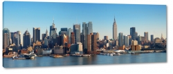 skyline, nowy jork, new york, brooklyn, east river, rzeka, miasto, city, metropolia, empire state