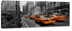 taxi, nowy jork, new york, city, korek, wieowce, biurowce, manhattan, miasto, metropolia, usa, ty, szary