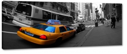 taxi, nowy jork, new york, city, korek, wieowce, biurowce, manhattan, miasto, metropolia, usa, ty, szary