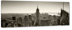 empire state buliding, nowy jork, usa, wiea, biurowiec, wysoko, miasto, city, metropolia, drapacz chmur, b&w