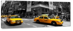 taxi, nowy jork, new york, city, korek, wieowce, centrum, biurowce, manhattan, miasto, metropolia, usa, ty, szary