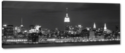 empire state buliding, nowy jork, skyline, czarny, usa, wiea, b&w, biurowiec, wysoko, miasto, city, metropolia, drapacz chmur