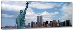 statua wolnoci, wtc, world trade center, nowy jork, new york, usa, wolno, pomnik, posg, symbol
