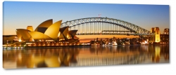 harbour bridge, sydney, australia, most, opera house, zatoka, port jackson, odbicie