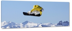 snowboard, deska, sport, gry, zima, ekstremalny, nieg, szczyt, soce, promienie, mrz, skok, trik