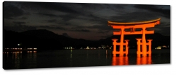 itsukushima, miyajima, brama torii, kyoto, morze japoskie, podr, noc, dark, ciemno