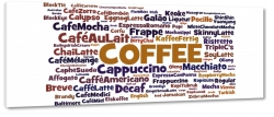 coffee, kawa, przekaz, plakat, tekst, grafika, rodzaje, stylowo, kawiarnia, biae to
