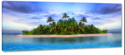 rajska wyspa, samotna, tropiki, palmy