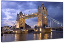 tower bridge, tamiza, londyn, london, anglia, wielka brytania, rzeka, most, noc, dark