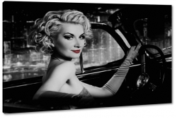 marylin monroe, gwiazda, moda, styl, czerwone usta, kobieta, sawa, seksapil, miasto, city, samochd