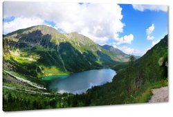 morskie oko, tatry, zakopane, gry, rysy, czarny staw, jezioro, staw, wspinaczka, turystyka, soce, promienie, krajobraz, widok, pejza