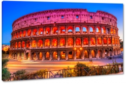 coloseum, koloseum, rzym, wochy, italia, podr, budowle, zwiedzanie, turystyka, wiata, czerwony, pomaraczowy