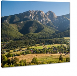 tatry, giewont, gubawka, panorama, hale, drzewa, szczyt, gry