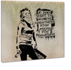 banksy, graffiti, motto, mur, mural, ciana, beowy, anarchia