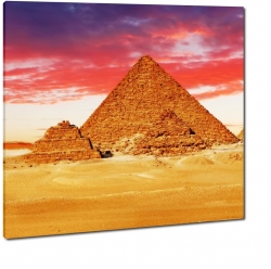 piramidy, egipt, zabytki, staroytno, pomaraczowy, piasek