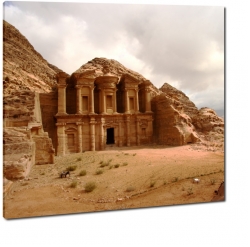 petra, jordania, miasto, staroytno, w kamieniu, pustynia, 