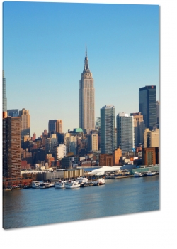 empire state building, nowy jork, ny, wieowiec, horyzont