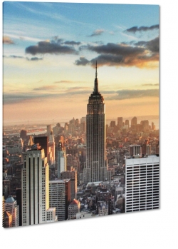 empire state building, nowy jork, ny, wieowiec, horyzont
