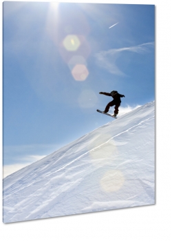 snowboard, deska, sport, gry, zima, ekstremalny, nieg, szczyt, soce, promienie, mrz