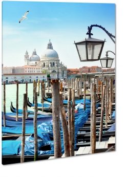 wenecja, venice, bazylika, santa maria della salute, canale grande, rzeka, wochy, italia, lazur