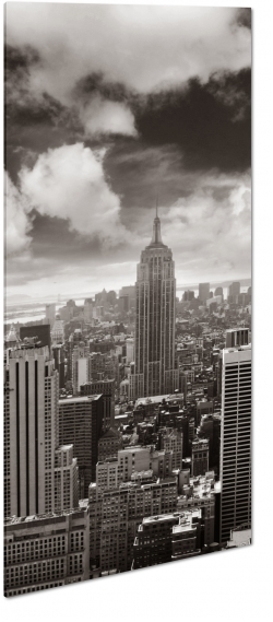 empire state buliding, nowy jork, usa, wiea, biurowiec, wysoko, miasto, city, metropolia, drapacz chmur, b&w