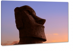 wyspa wielkanocna, moai, posg, statua, twarz, spojrzenie, nos, zachd soca