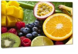 owoce, smak ogrd, sodki, mango, maliny, kiwi, granat, kwany, cytrusy, lato, zdrowie, wieo, natura, makro, do kuchni