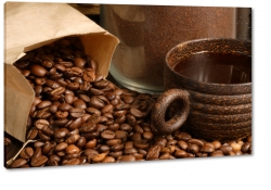 ziarna kawy, filianka, brzowy, worek, espresso, poranek, zapach, aromat, kawiarnia, makro, brzowy, , do kuchni