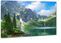 morskie oko, tatry, zakopane, gry, rysy, czarny staw, jezioro, staw, wspinaczka, turystyka, soce, promienie, krajobraz, widok, pejza