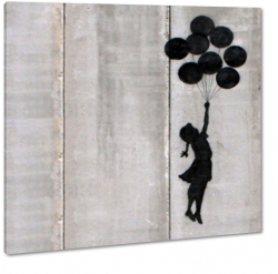 graffitii, banksy, balony, anglia, street art