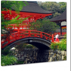 japonia, zabytki,ogrd, japoski, most, mostek