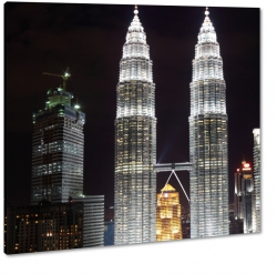 kuala lumpur, malezja, petronas twin towers