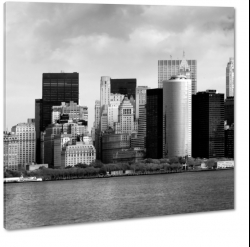 nowy jork, ny, manhattan, wieowce, panorama