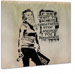 banksy, graffitti, nie pytaj o pozwolenie