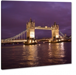 tower bridge, londyn, most, anglia, wieczr