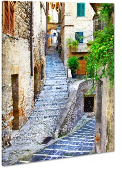 wskie uliczki, schody, kamienice, ziele, styl, architektura, zwiedzanie, wejcie, klimat, mury, hiszpania