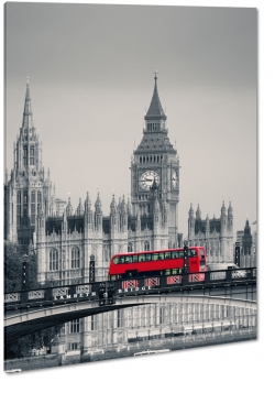 big ben, londyn, anglia, szary, latarnia, lambeth bridge, most, westminster, zegar, b&w, autobus, czerwony, szary, do salonu