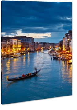 wenecja, venice, gondola, canale grande, rzeka, wochy, italia, odzie, podr, wieczr, klimat, kamienice