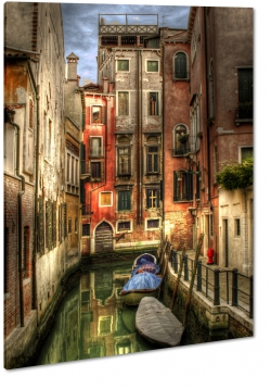 wenecja, venice, gondola, canale grande, rzeka, wochy, italia, odzie, podr, wieczr, klimat, kamienice