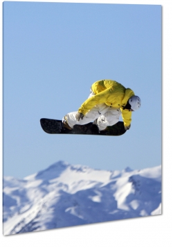 snowboard, deska, sport, gry, zima, ekstremalny, nieg, szczyt, soce, promienie, mrz, skok, trik