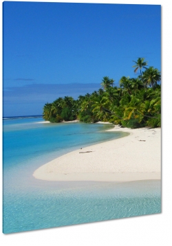 bezludna wyspa, palmy, tropiki, dungla, plaa, piasek, brzeg, morze, lazur, niebieski