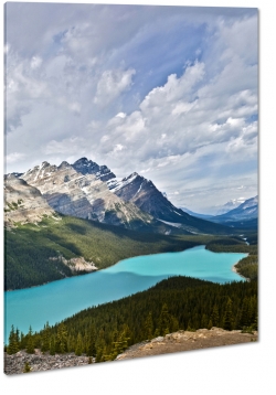 kanada, park narodowy banff, jezioro moraine, turkusowy, niebieski, natura, gry, widok, krajobraz