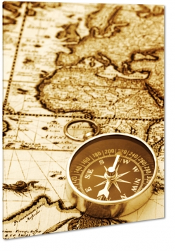 kompas, mapa, wiat, vintage, kierunek, makro, zblienie, sepia, wskazwka