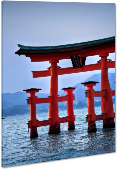 itsukushima, miyajima, brama torii, kyoto, morze japoskie, japonia, podr, krajobraz, widok, pejza