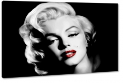 marylin monroe, szkic, gwiazda, czerwone usta, moda, styl, kobieta, seksapil, czarne to