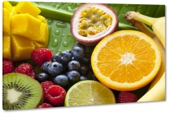 owoce, smak ogrd, sodki, mango, maliny, kiwi, granat, kwany, cytrusy, lato, zdrowie, wieo, natura, makro, do kuchni
