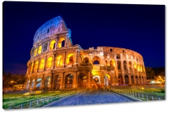 coloseum, koloseum, rzym, wochy, italia, amfiteatr, staroytny, podr, budowle, zwiedzanie, turystyka, noc, dark