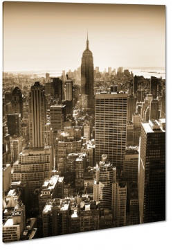 empire state buliding, nowy jork, usa, wiea, biurowiec, wysoko, miasto, city, metropolia, drapacz chmur, b&w