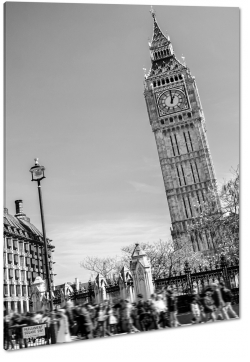 big ben, westminster, anglia, londyn, szary, b&w